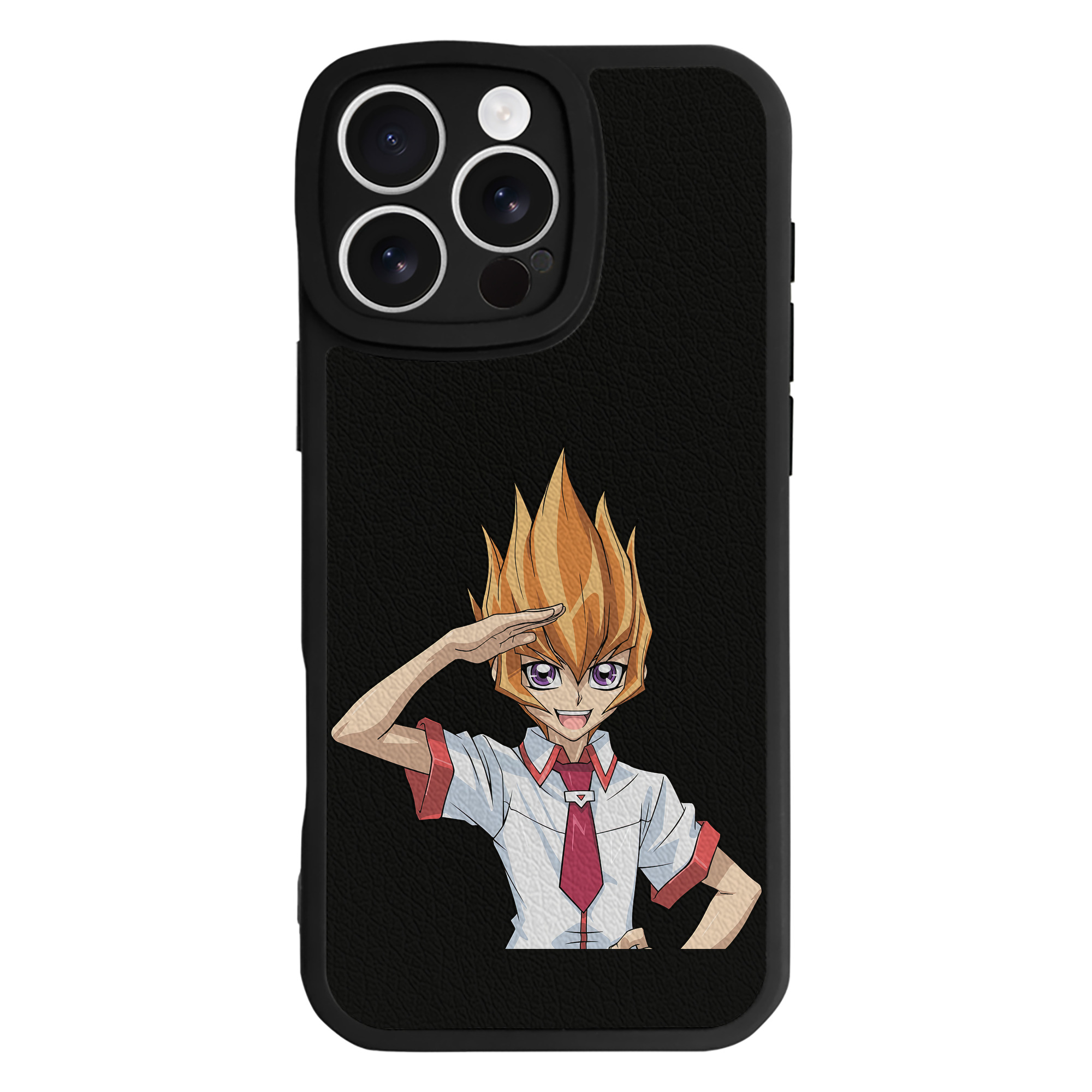 遊☆戯☆王 Yu-Gi-Oh! 【iPhone 16シリーズ対応】シリコンスマホケース（レザー調） 材質：シリコン